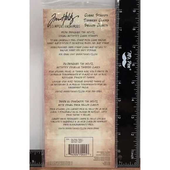 Tim Holtz Stampers Anonymous 8-Piece Clear CLING Stamps MOTIVATIONAL HC006 - Picture 2 of 2